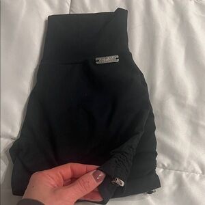 Bombshell Sportswear Black Toggle Shorts XS